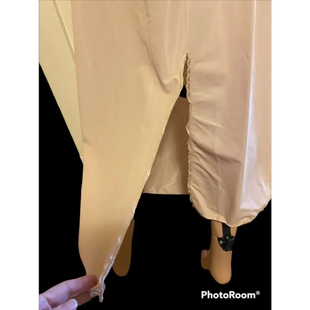 Vintage Vassarette Beige Long Half Slip - Picture 3 of 9